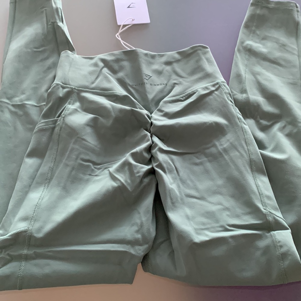 BNWT GYMSHARK X WHITNEY SIMMONS V5 LEGGINGS LEAF GREEN XS - Picture 5 of 7